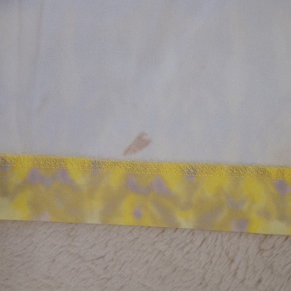 { Calvin Klein Dress } Scuba Fit and Flare Yellow and Gray Dress - Picture 10 of 13